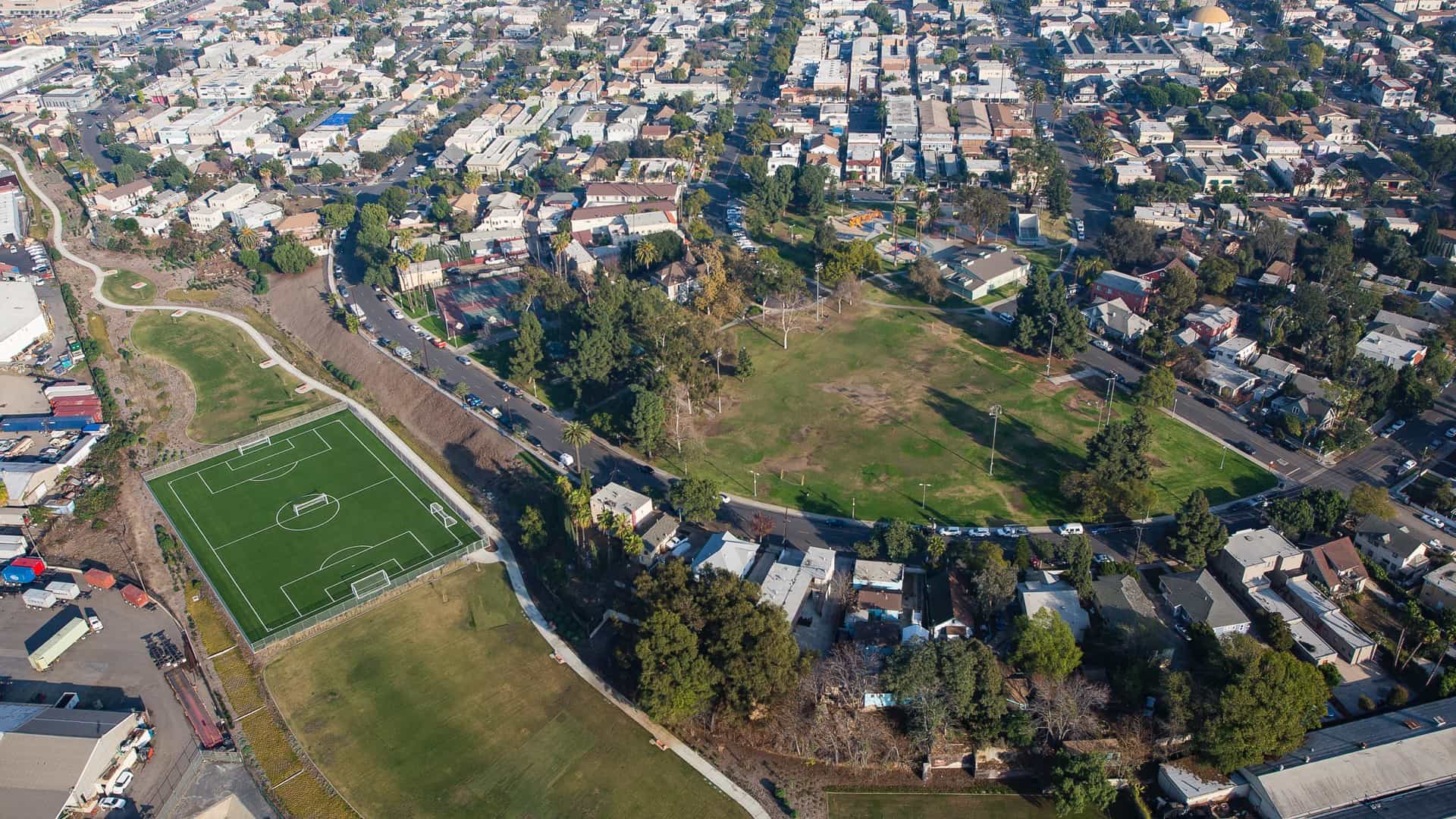 Drake Chavez Park aerial photo, Long Beach, CA