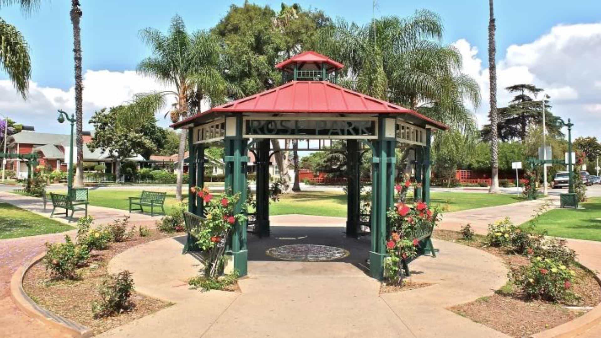 Rose Park gazebo, Long Beach, CA